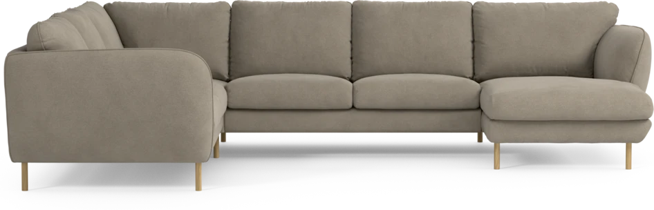 Madison Lux - Hörnsoffa med schäslong höger - Beige
