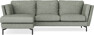 Madison Lux - 2-sits soffa med schäslong vänster - Turkos