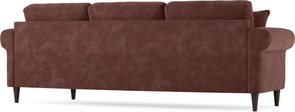 Eden - 3-sits soffa svängd - Röd