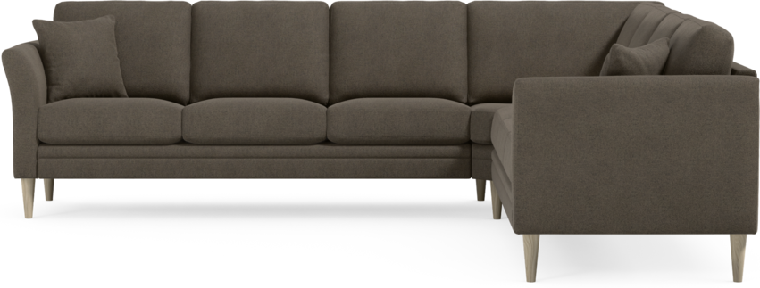 Eden - Hörnsoffa, 3+3-sits - Brun