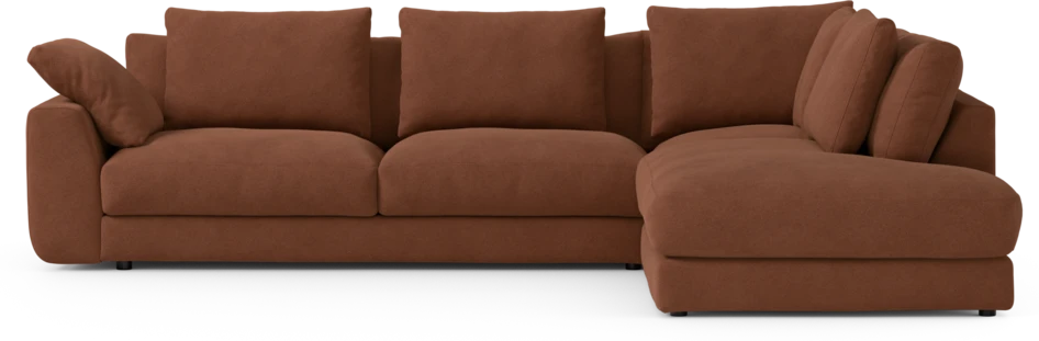 Amie - 3-sits med divan höger - Orange