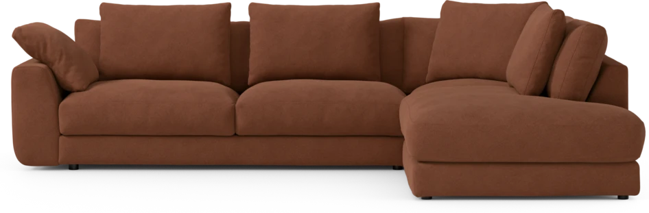 Amie - 3-sits med divan höger - Orange