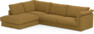Cherrie - 3-sits soffa med divan vänster, med kappa - Orange