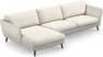 Madison Lux - 3-sits soffa med schäslong vänster - Vit