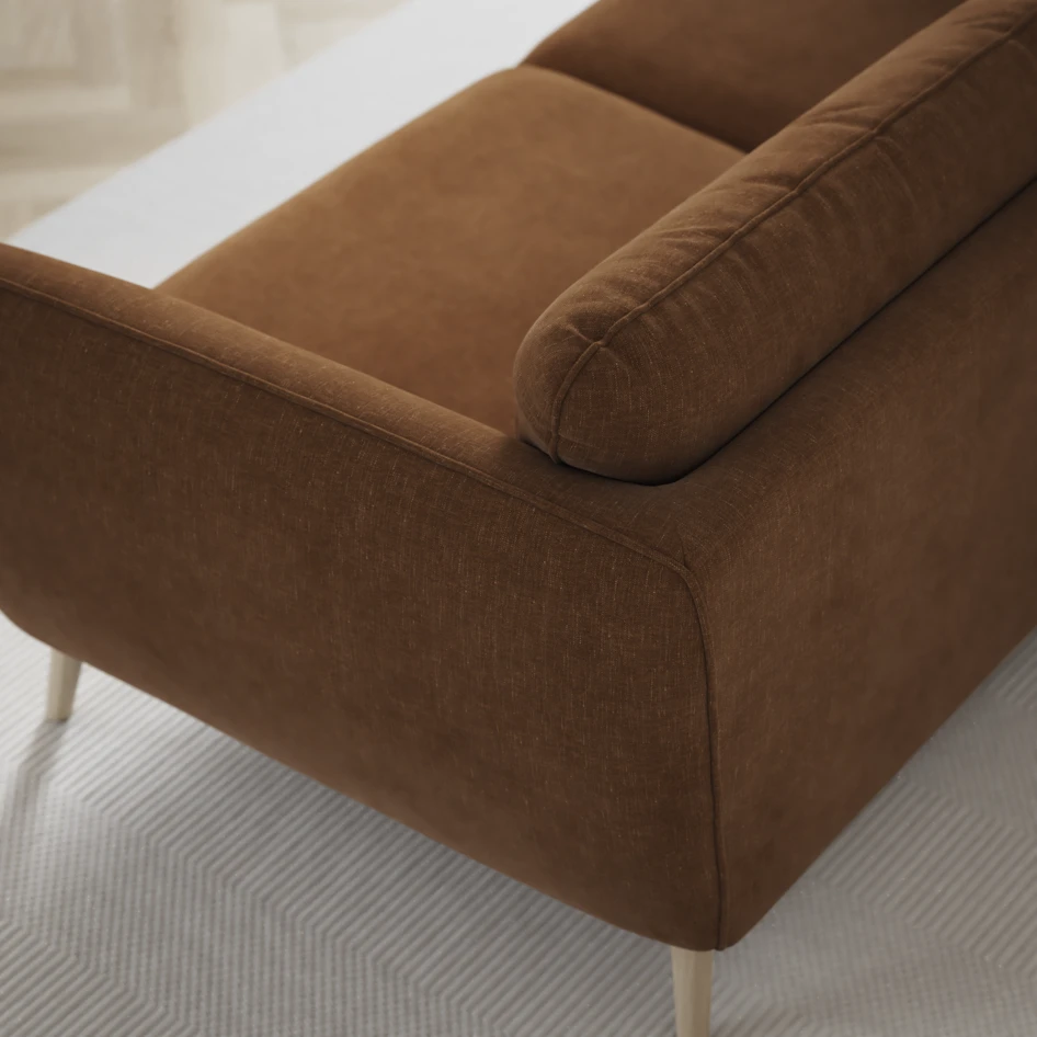 Madison Lux - 3-sits soffa med divan höger - Brun