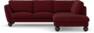 Madison Lux - 2-sits soffa med divan höger - Röd