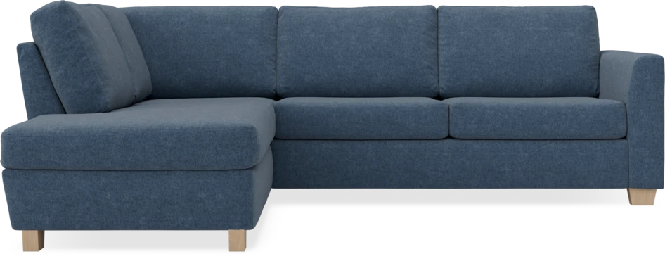 Friday - 2,5-sits soffa med divan vänster - Blå
