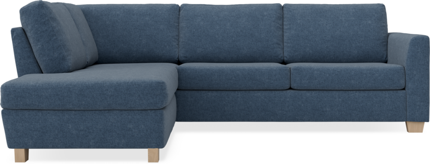 Friday - 2,5-sits soffa med divan vänster - Blå