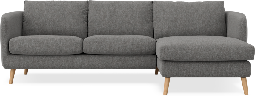 Madison Lux - 2-sits soffa med schäslong höger - Grå