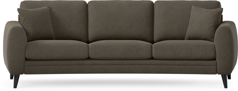 Eden - 3-sits soffa svängd - Brun