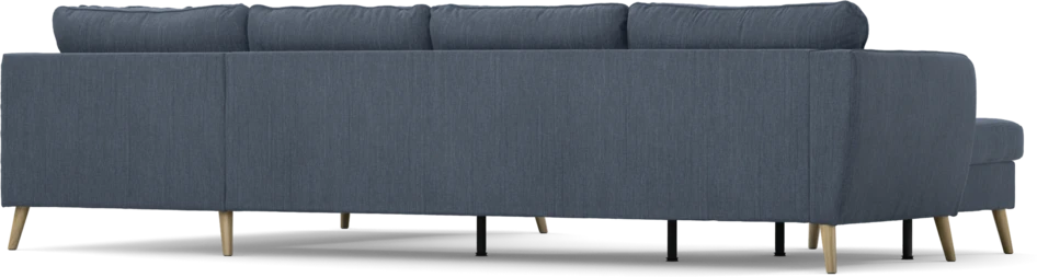 County - 3-sits soffa med schäslong vänster och divan höger - Blå