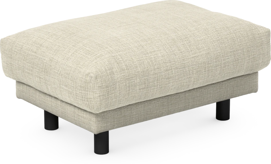 Cherrie - Fotpall 110, fast klädsel - Beige
