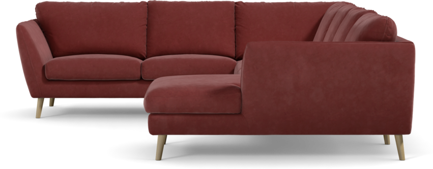 Madison Lux - Hörnsoffa med schäslong höger - Rosa