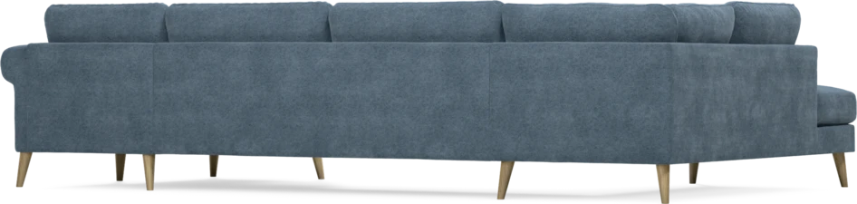 Bridge - 3-sits soffa med divan vänster och schäslong höger - Blå