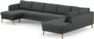 County - 4-sits soffa med schäslong vänster och divan höger - Grå