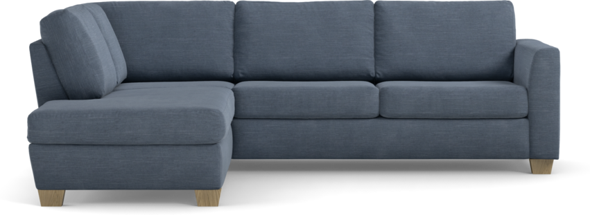 Friday - 2,5-sits soffa med divan vänster - Blå