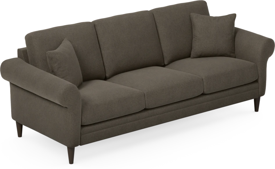 Eden - 3-sits soffa - Brun