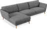 Madison Lux - 3-sits soffa med schäslong vänster - Vit