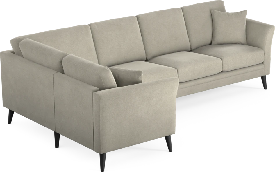 Eden - Hörnsoffa, 1+3-sits - Brun