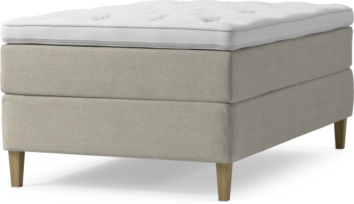 Delux Exclusive, Kontinentalsäng, enkelsäng 120 cm med bäddmadrass och sängben