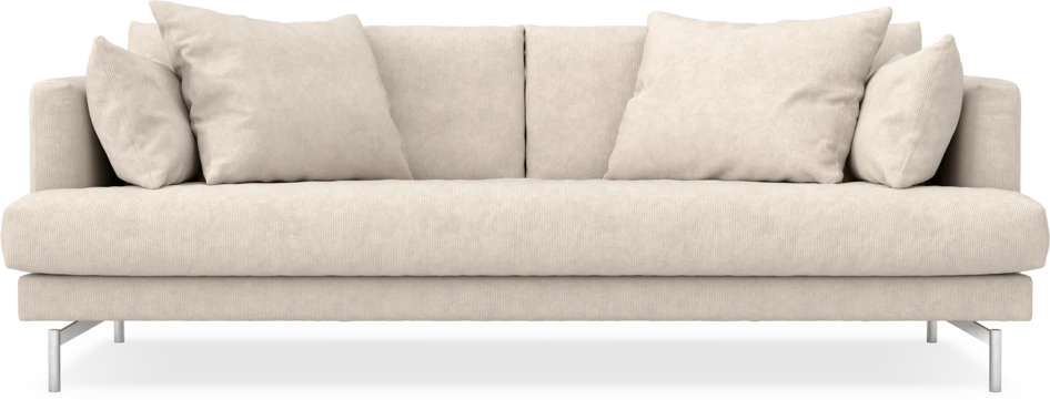 Harper - 3-sits soffa, hel dyna - Vit
