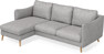 Madison Lux - 2-sits soffa med schäslong vänster - Grå