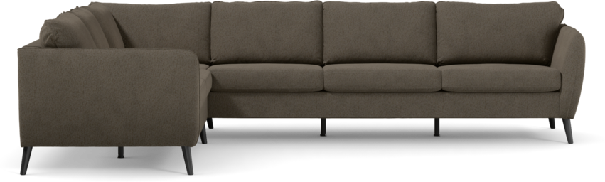 County - Hörnsoffa, 2+3-sits - Brun