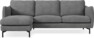 Madison Lux - 2-sits soffa med schäslong vänster - Vit