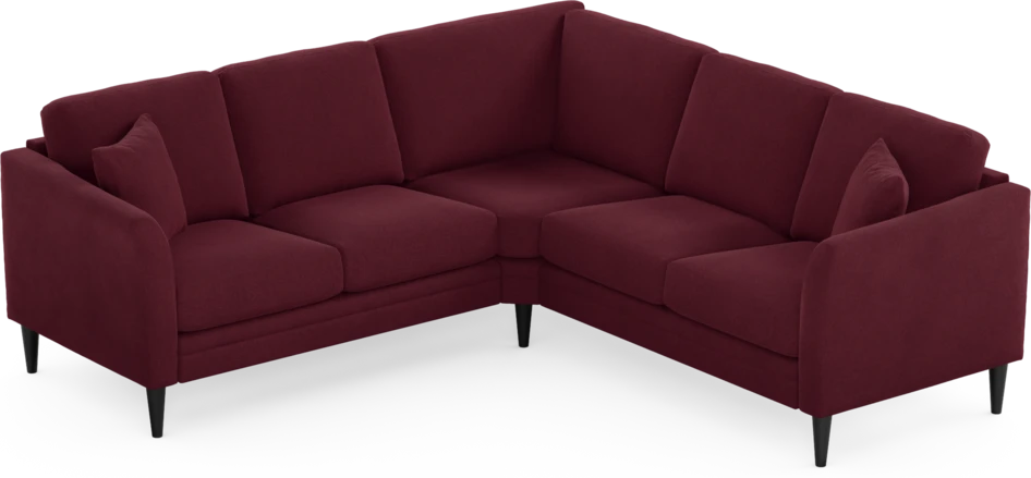 Eden - Hörnsoffa, 2+2-sits - Röd