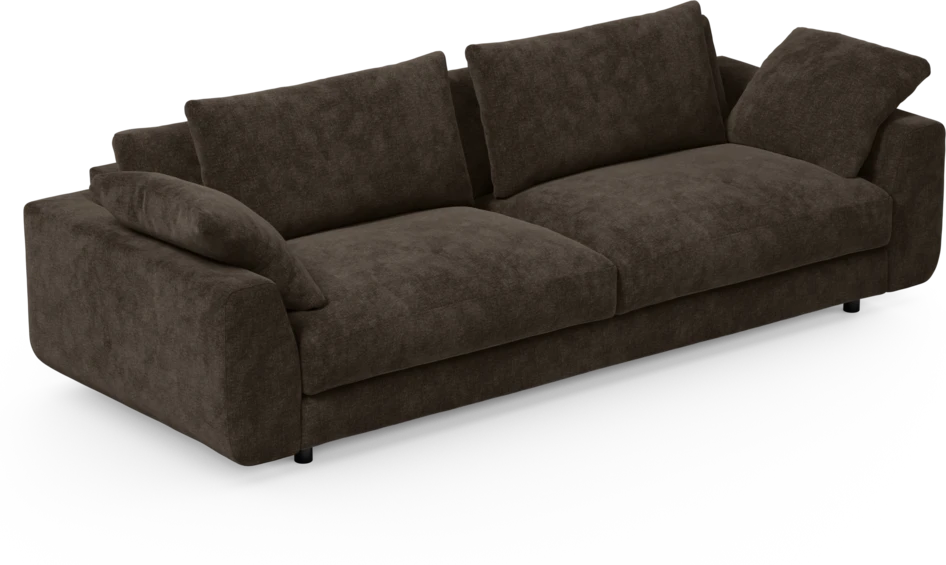Amie - 4-sits soffa - Brun