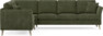 Eden - Hörnsoffa, 2+3-sits - Grön