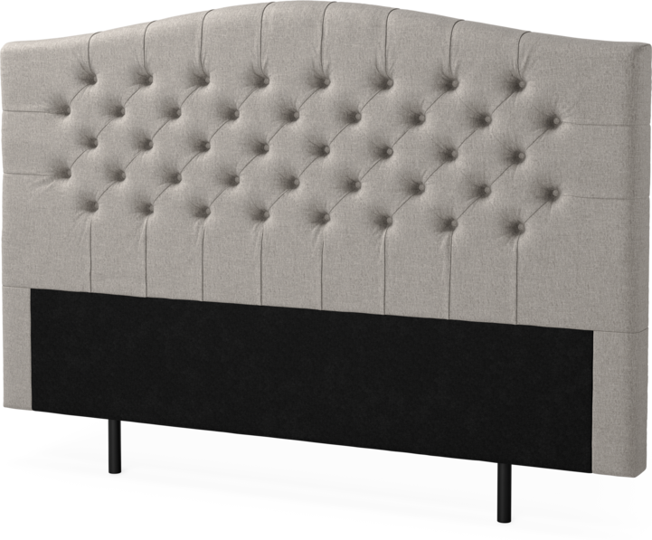 New York välvd - Sänggavel, 90-210 cm - Grå