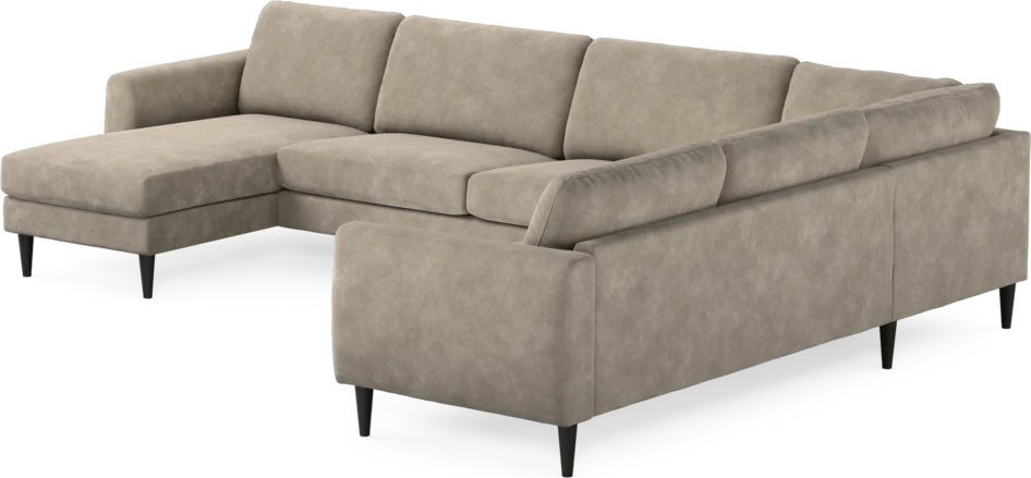 Bridge - Hörnsoffa, 3+2-sits med schäslong vänster - Beige