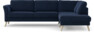 Bridge - 3-sits soffa med divan höger - Blå