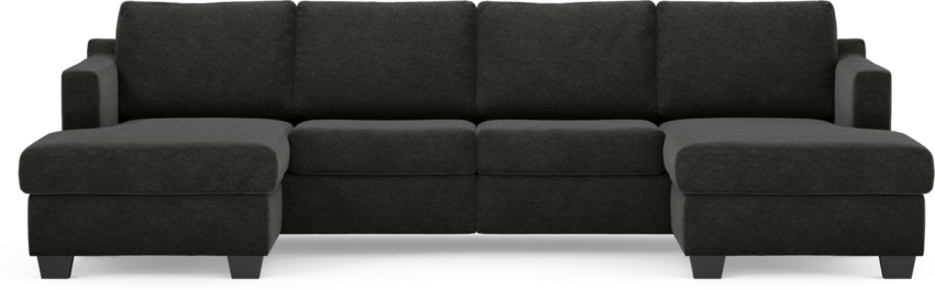 Friday - 2-sits soffa med två schäslonger - Grå