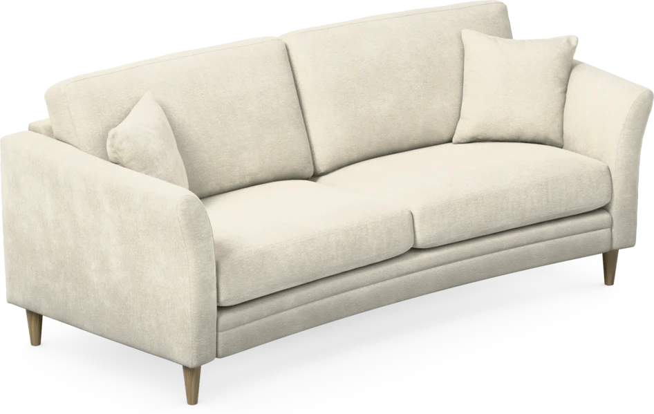 Eden - 2,5-sits soffa svängd - Vit