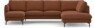 Madison Lux - 2-sits soffa med schäslong vänster och divan höger - Röd