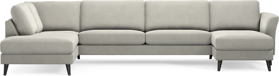 Bridge - 3-sits soffa med divan vänster och schäslong höger - Grå