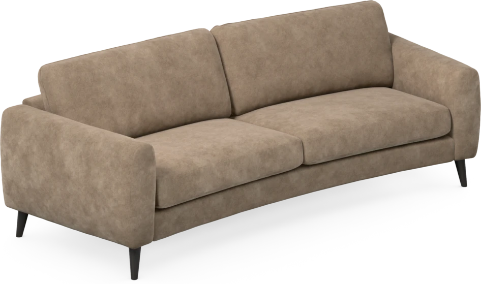 Bridge - 3-sits soffa svängd - Beige