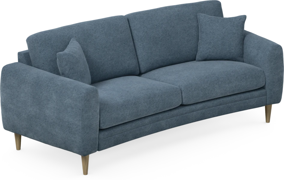 Eden - 2,5-sits soffa svängd - Blå