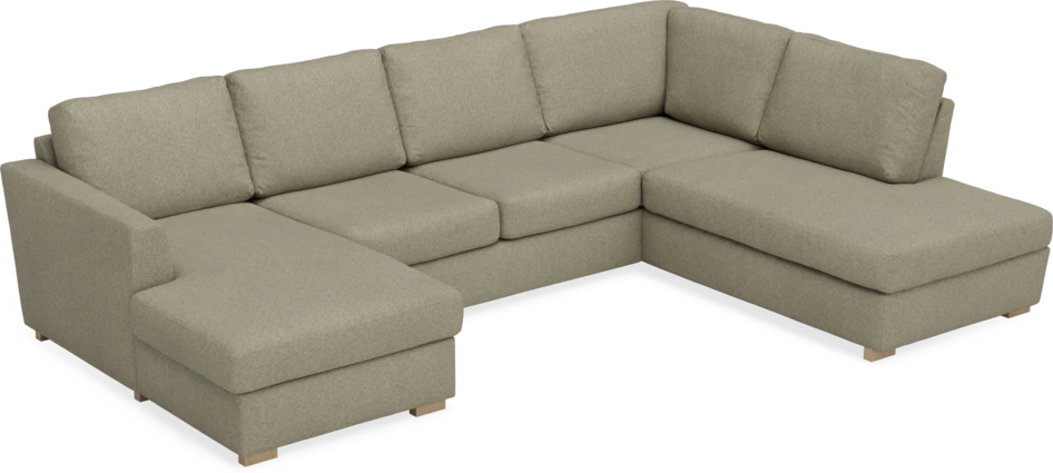 Friday - 3-sits soffa med schäslong vänster och divan höger - Beige