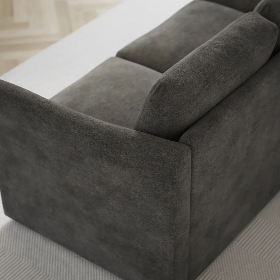 Öland - Bäddsoffa 3-sits, längsbäddad - Grå