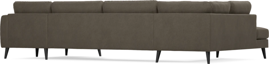 Bridge - 3-sits soffa med divan vänster och schäslong höger - Brun