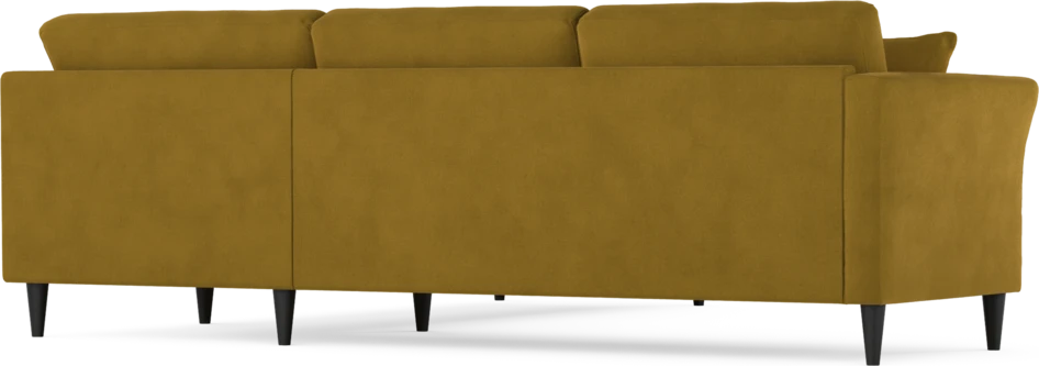 Eden - Hörnsoffa, 2,5+2,5-sits - Gul