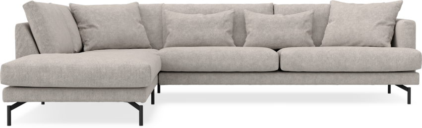 Harper - 3-sits soffa med divan vänster - Grå
