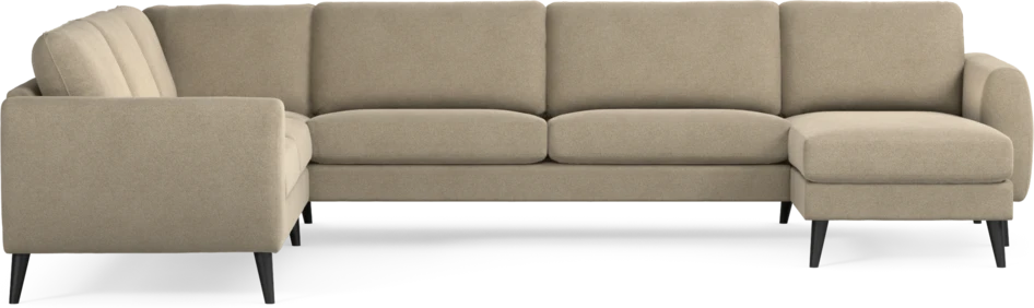 Bridge - Hörnsoffa, 2+3-sits med schäslong höger - Beige