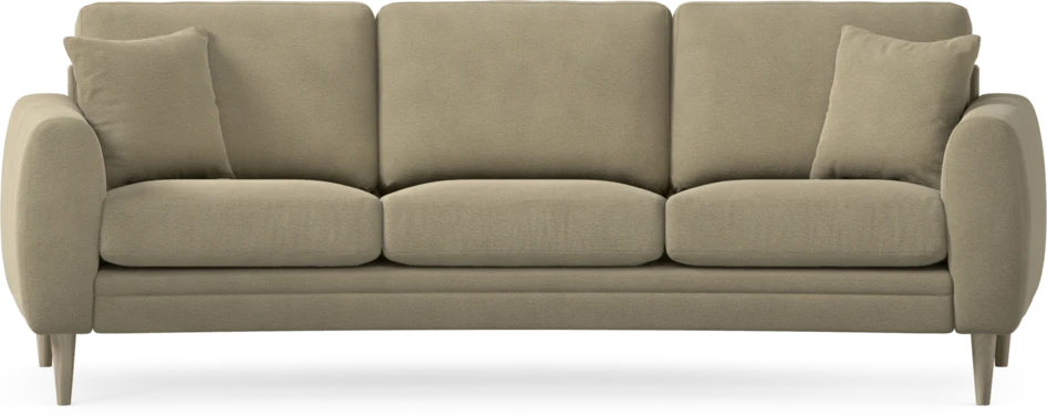 Eden - 3-sits soffa svängd - Beige