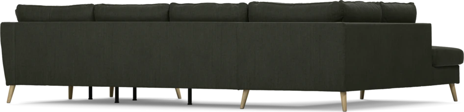 County - 3-sits soffa med divan vänster och schäslong höger - Grön