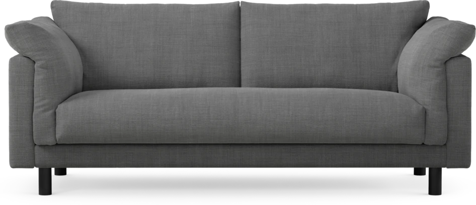 Cherrie - 2,5-sits soffa, hel dyna, fast klädsel - Grå