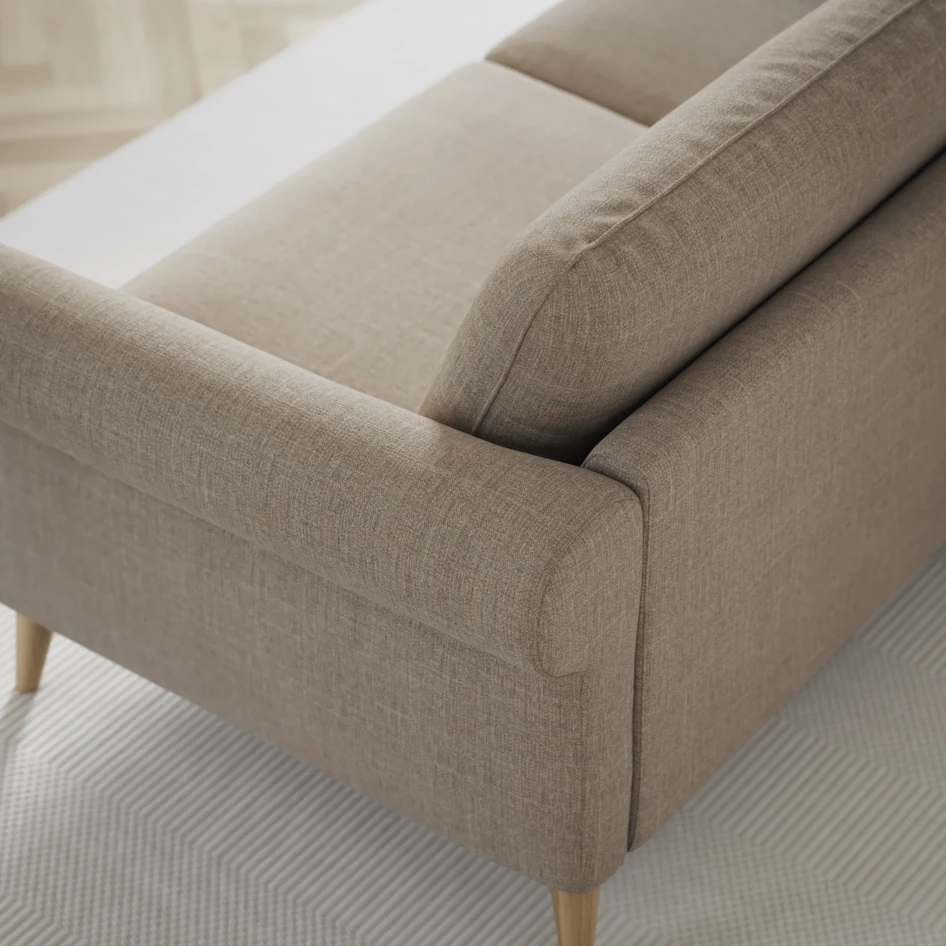 Bridge - Hörnsoffa, 3+3-sits - Beige